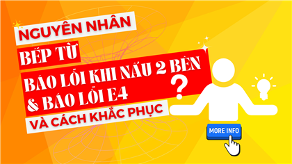 [DANDY Q&A] Bếp từ không thể đun 2 bên cùng lúc? Bếp từ xuất hiện lỗi E4? | Nguyên nhân & Cách khắc phục