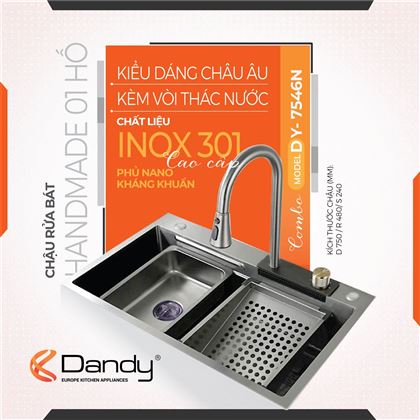 Poster Chậu rửa 1 hố DY-Combo 7546N