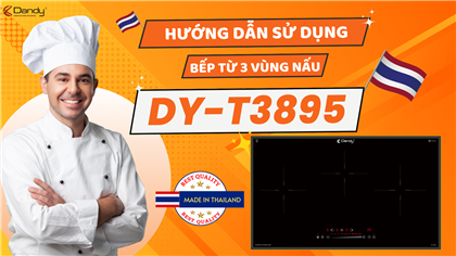 DY-T3895 | Bếp từ 3 vùng nấu sang trọng hiện đại, đa chức năng [ MADEIN MALAYSIA ] | DANDY |